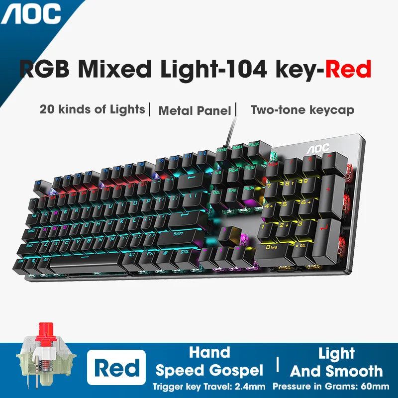 Metal Panel Mechanical Keyboard