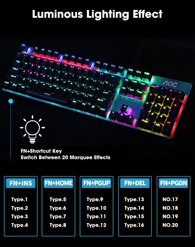 Metal Panel Mechanical Keyboard